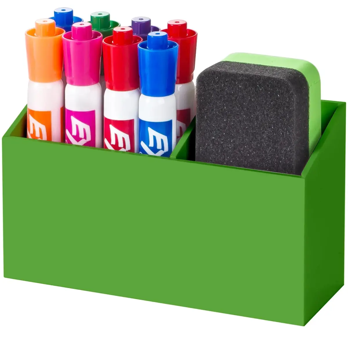 BEYGORM Magnetic Dry Erase Marker Holder with Non-Slip Pad 15 cm (5.9 in) | Acrylic Organizer for Whiteboards & Fridges - main product image