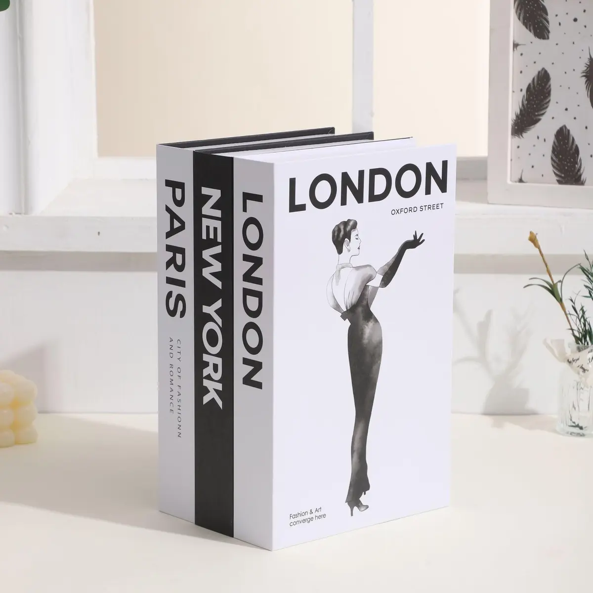 Fabiacci Decorative Books for Home Decor, Set of 3 | Modern Farmhouse Book Display - view 7