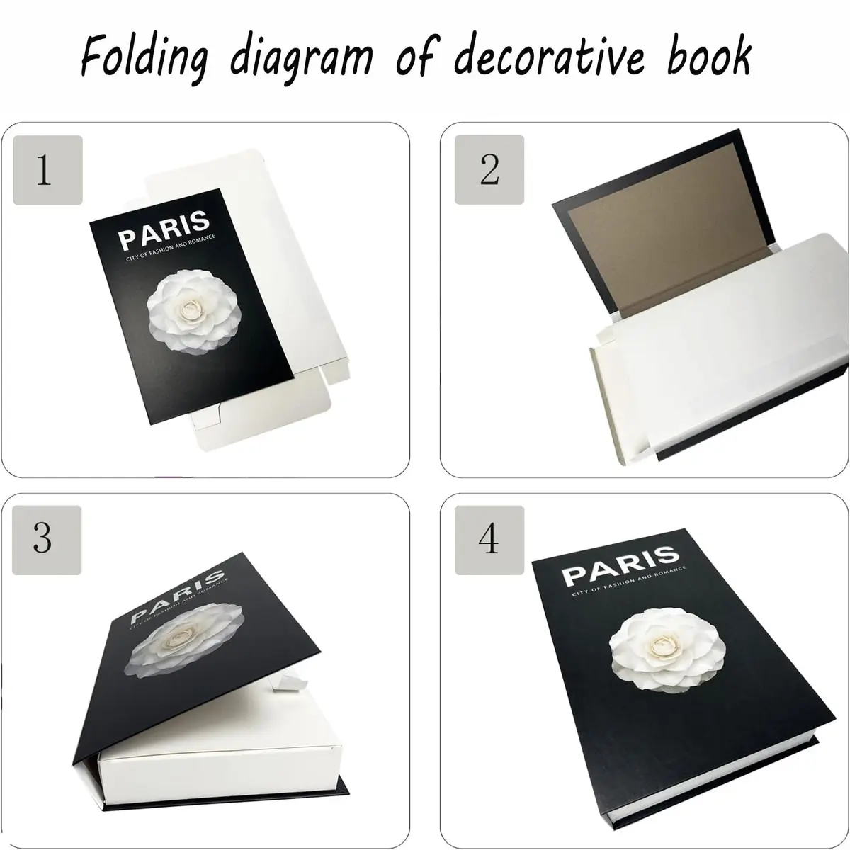 Fabiacci Decorative Books for Home Decor, Set of 3 | Modern Farmhouse Book Display - view 4
