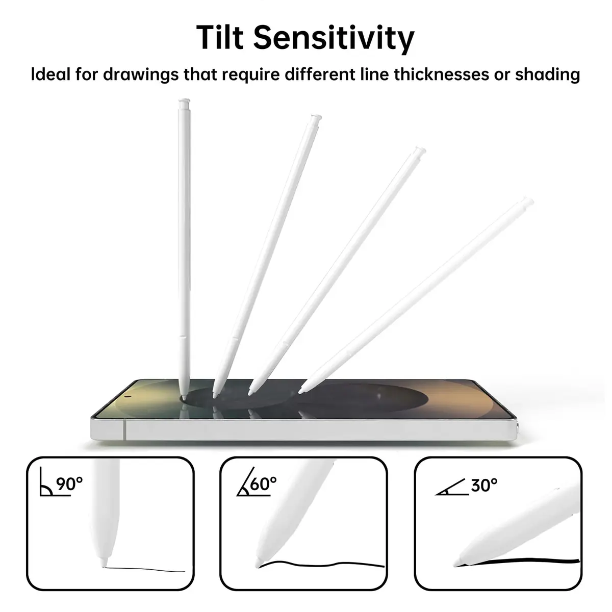 TNRV Galaxy S23/S24/S25 Ultra Stylus Pen Replacement, 4096 Pressure Level, White - view 4