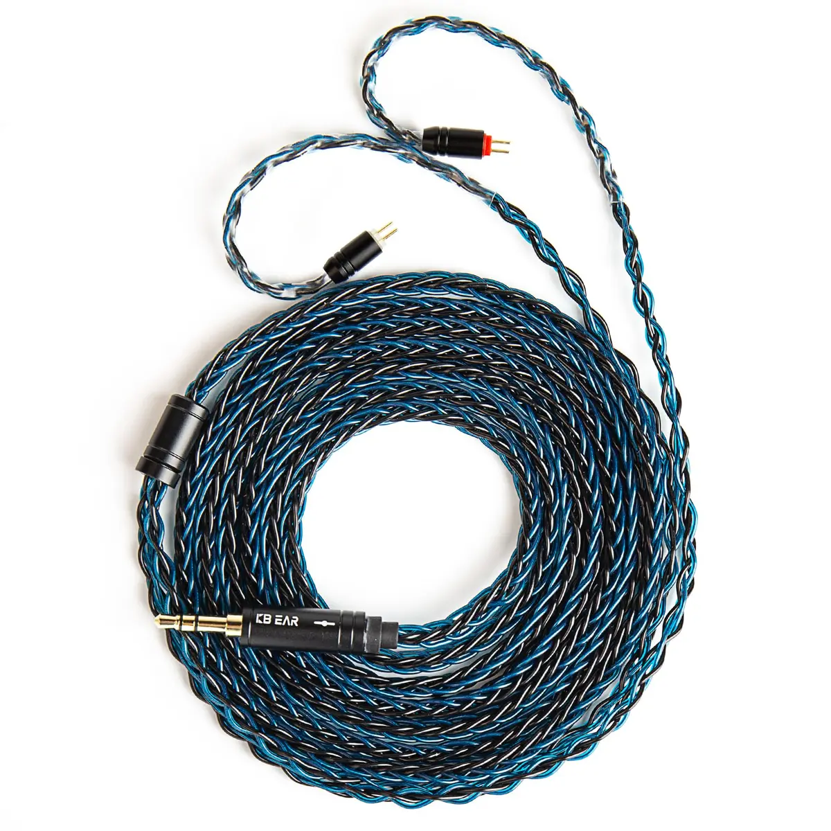 H HIFIHEAR 2M Long Recessed 2Pin IEM Cable | Silver-plated 8 Core OFC for KZ ZS10 PRO/ZSN PRO X - main product image