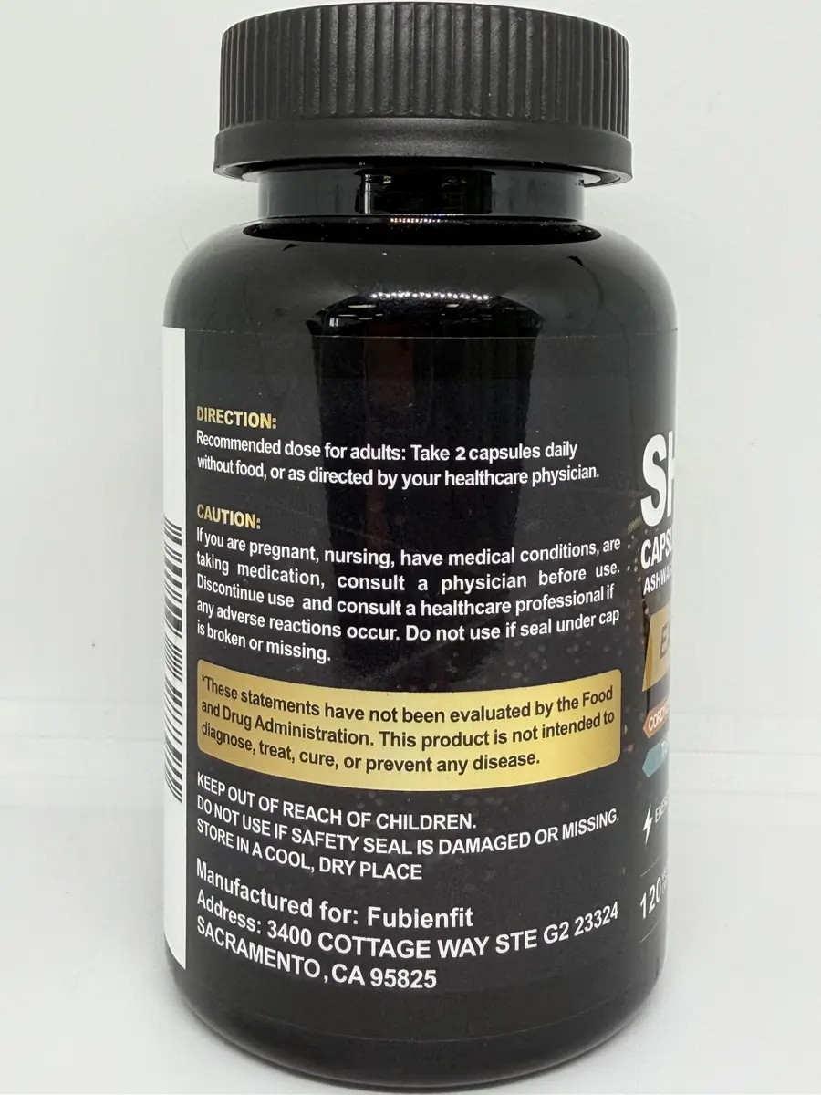 Fubienfit Shilajit Supplement with Ashwagandha Extract, 120 Capsule | Himalayan Fulvic Acid & Ginseng for Daily Support - view 3