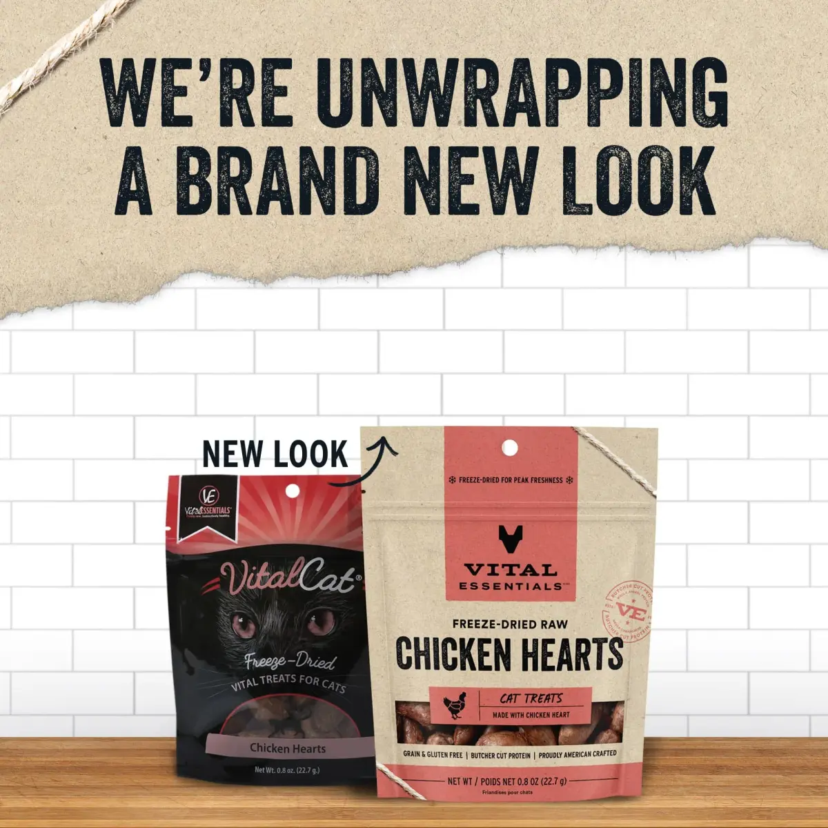 Vital Essentials Freeze-Dried Raw Chicken Hearts Cat Treats 2.4 oz (70g) | Single Ingredient Protein Boost - view 3