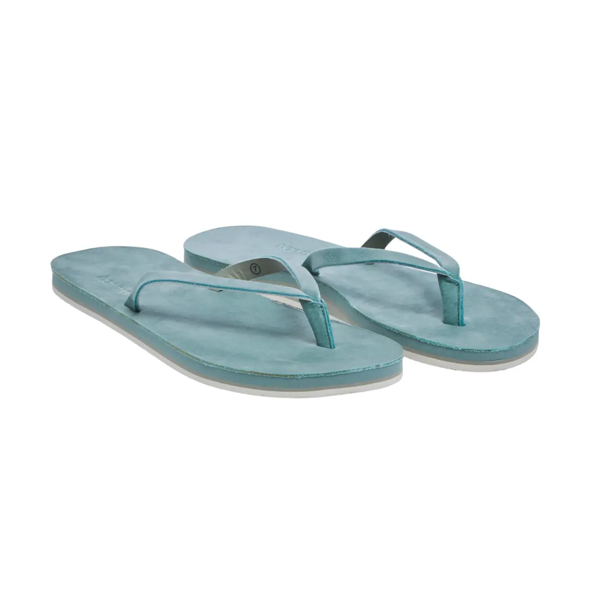 Hari Mari Meadows Women's Classic Leather Flip Flops Size 9 Sage | All-Day Comfort & Style - main product image