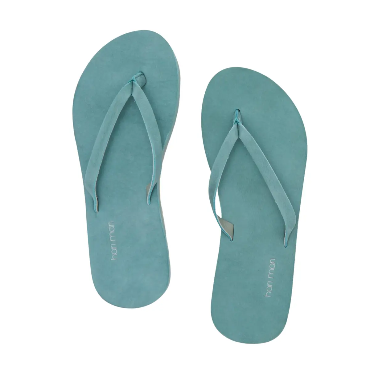 Hari Mari Meadows Women's Classic Leather Flip Flops Size 9 Sage | All-Day Comfort & Style - view 2