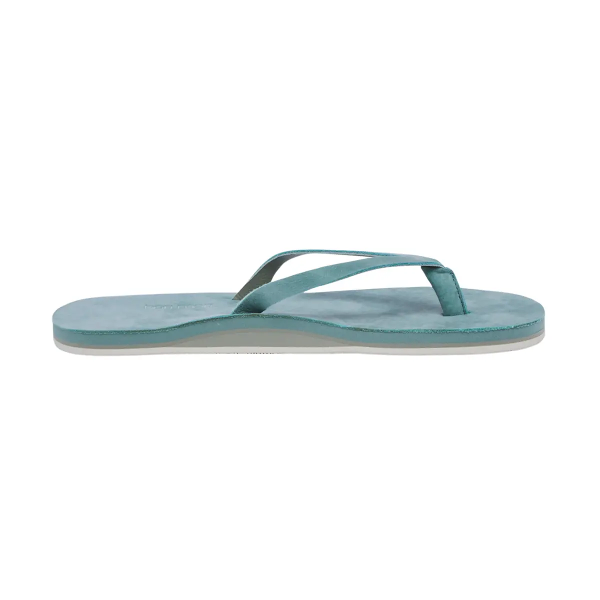 Hari Mari Meadows Women's Classic Leather Flip Flops Size 9 Sage | All-Day Comfort & Style - view 3