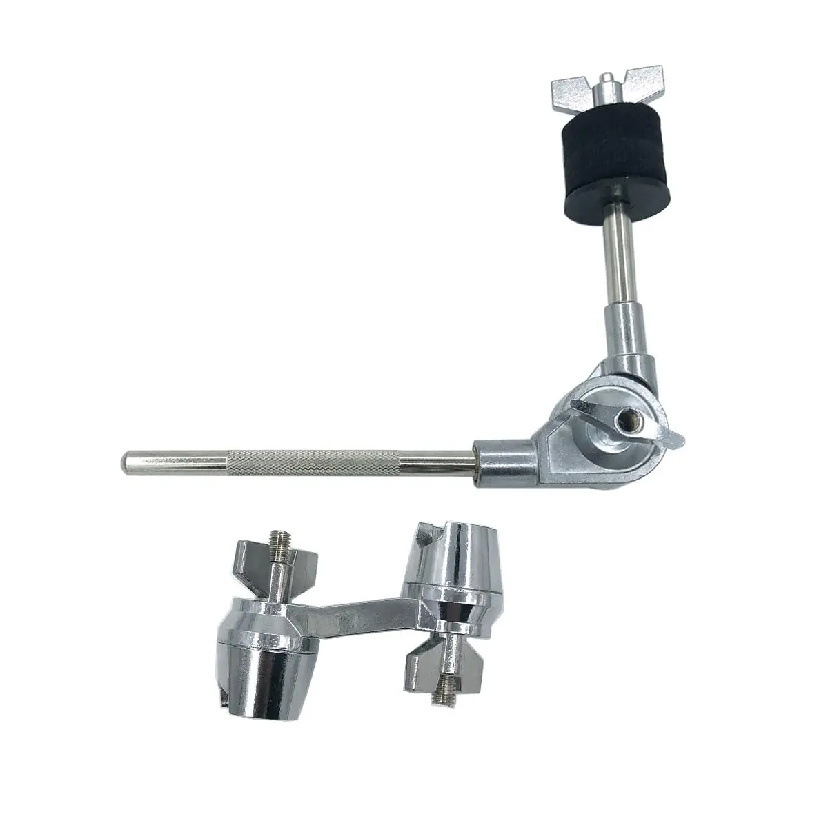 TUOREN Cymbal L-Arm with Compact Dual Drum Clamp 7.4inch Adjustable Cymbal Boom Holder for Drum Hardware - view 2