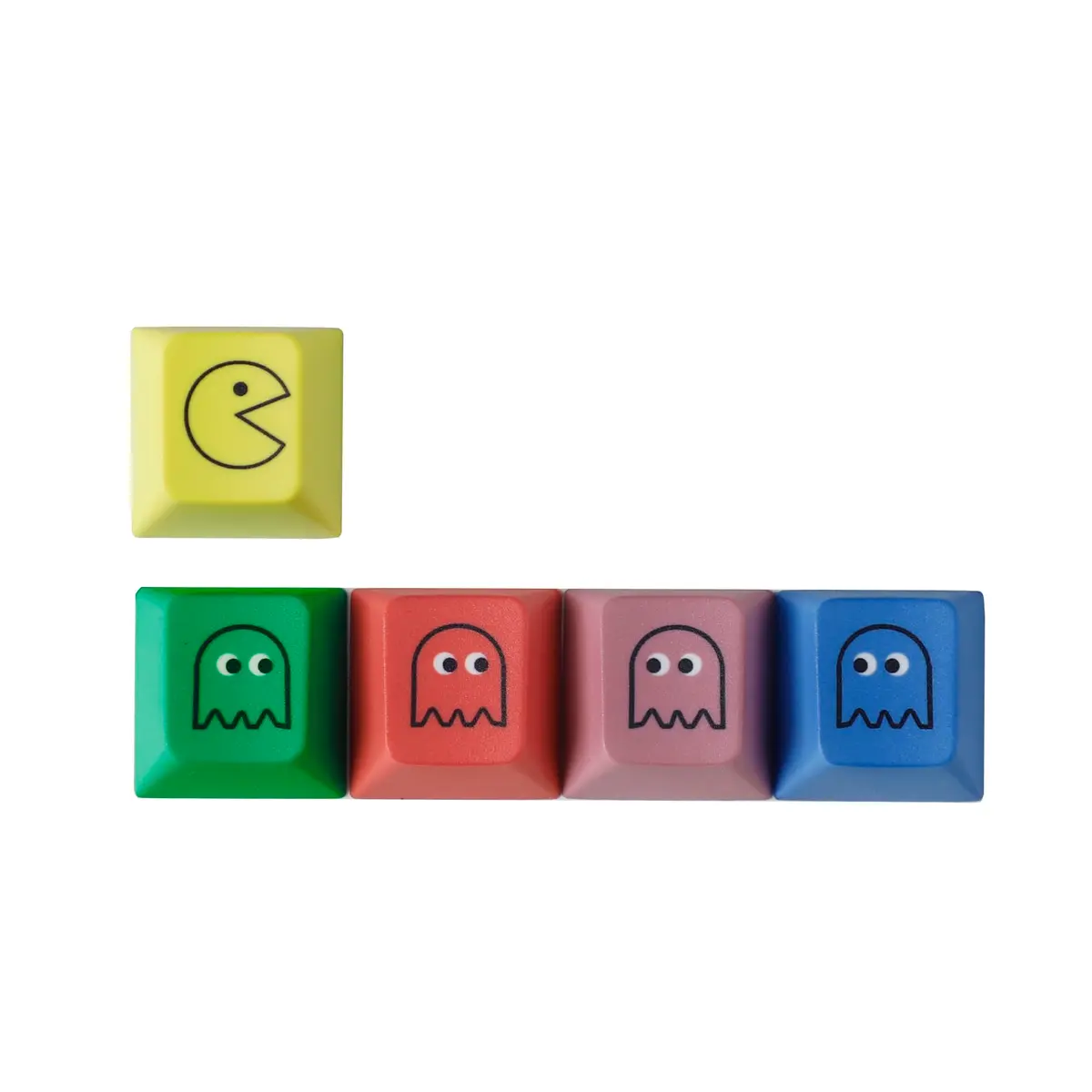 Mechkeeb Cherry Pacman 5-Key Dye-Sub PBT Keycap Set | Retro Gaming Style - main product image