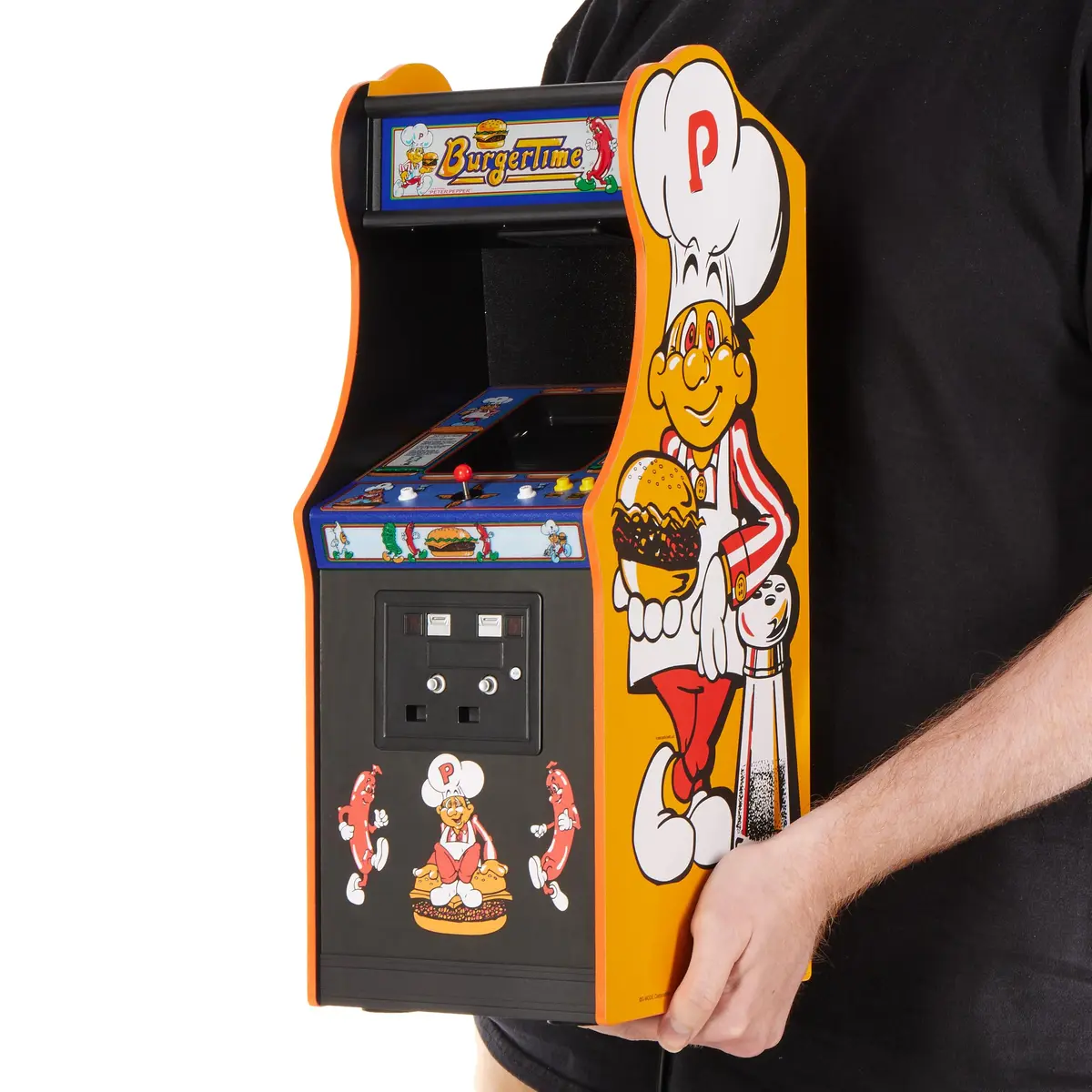 Quarter Arcades Burger Time 1/4 Scale Mini Arcade | Authentic Wooden Replica with 5-inch TFT Screen - main product image