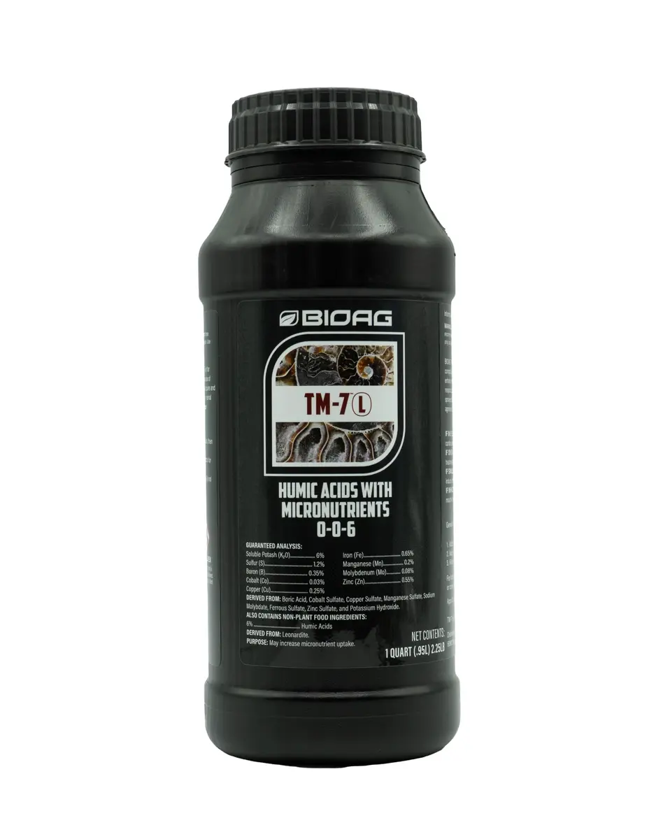 BioAg TM-7 L -32 fl oz | Humic Acid Fertilizer with Micronutrients for Plants - main product image