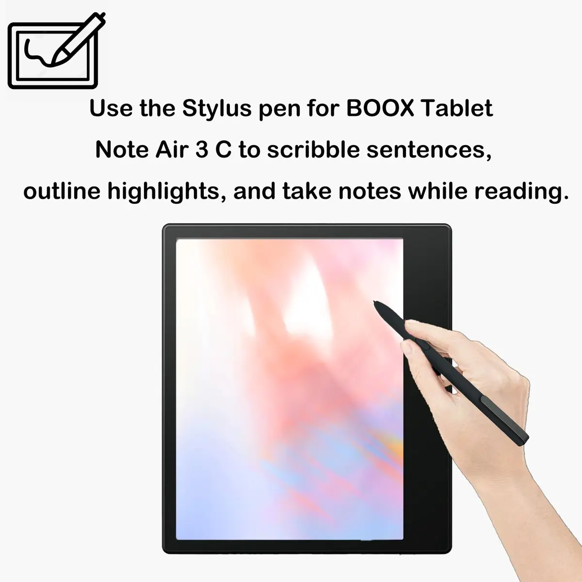 Peixiong Stylus Pen Compatible with BOOX Tablet Note Air 3 C 10.3" ePaper | High Precision, Ergonomic Design - view 5