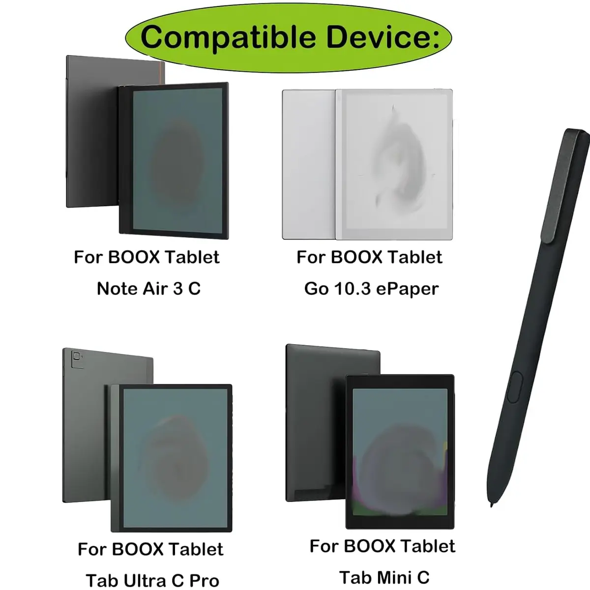 Peixiong Stylus Pen Compatible with BOOX Tablet Note Air 3 C 10.3" ePaper | High Precision, Ergonomic Design - view 2