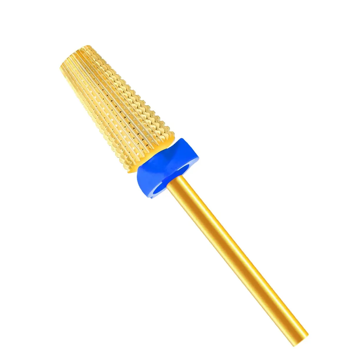 SQULIGT 5 in 1 Tungsten Carbide Nail Drill Bit Medium Golden | Professional Efile Bit for Acrylics & Gels - main product image