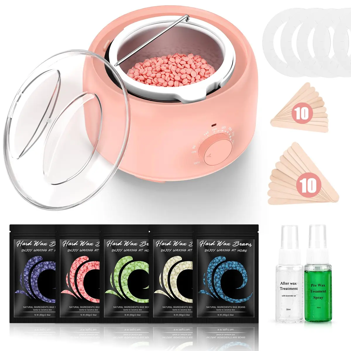 TIKESI Waxing Kit for Hair Removal 14oz | Full Body, Face, Bikini, Men & Women - main product image