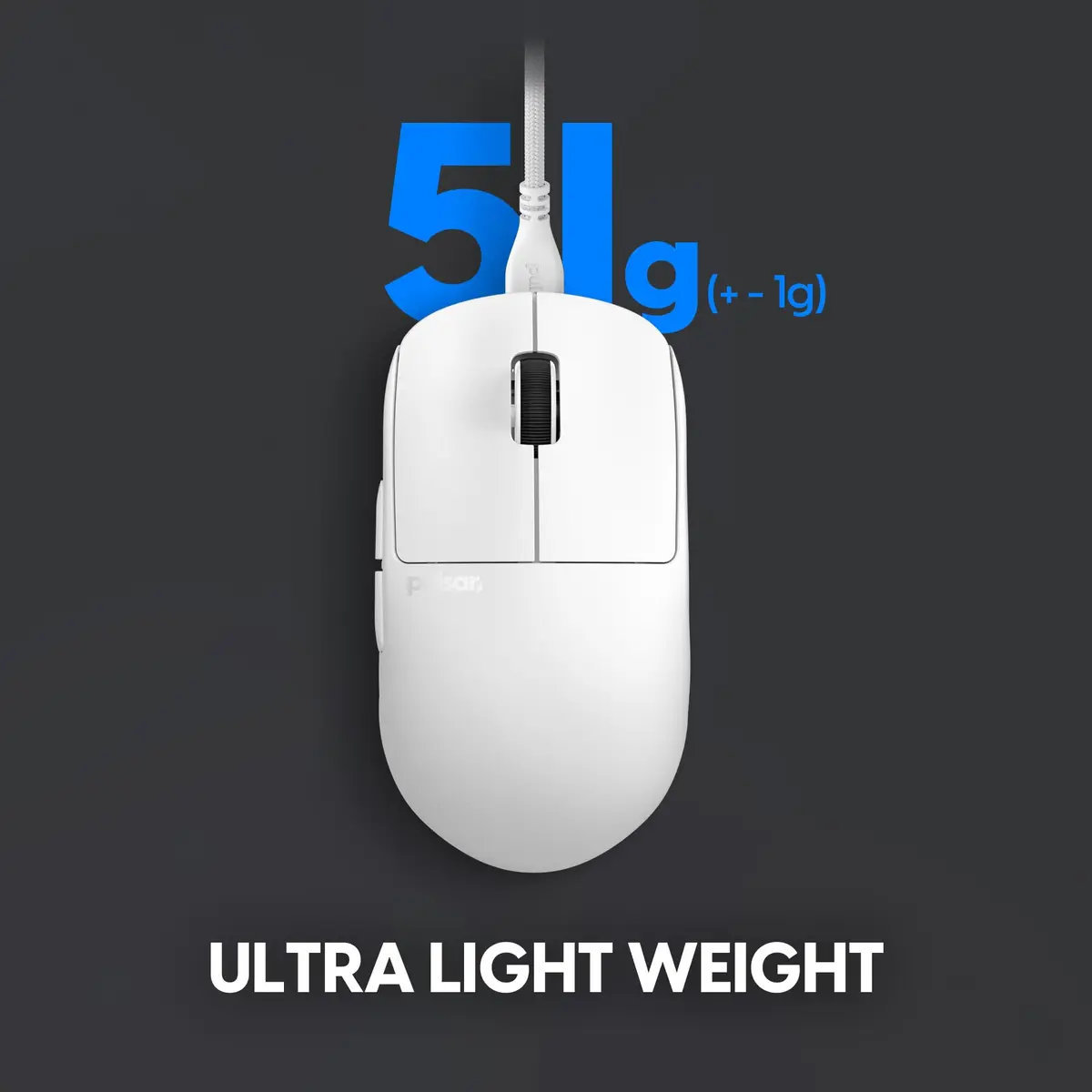 Pulsar Gaming Gears X2H Wired Gaming Mouse Medium White | High-Performance, Lightweight, 26000 DPI - view 3