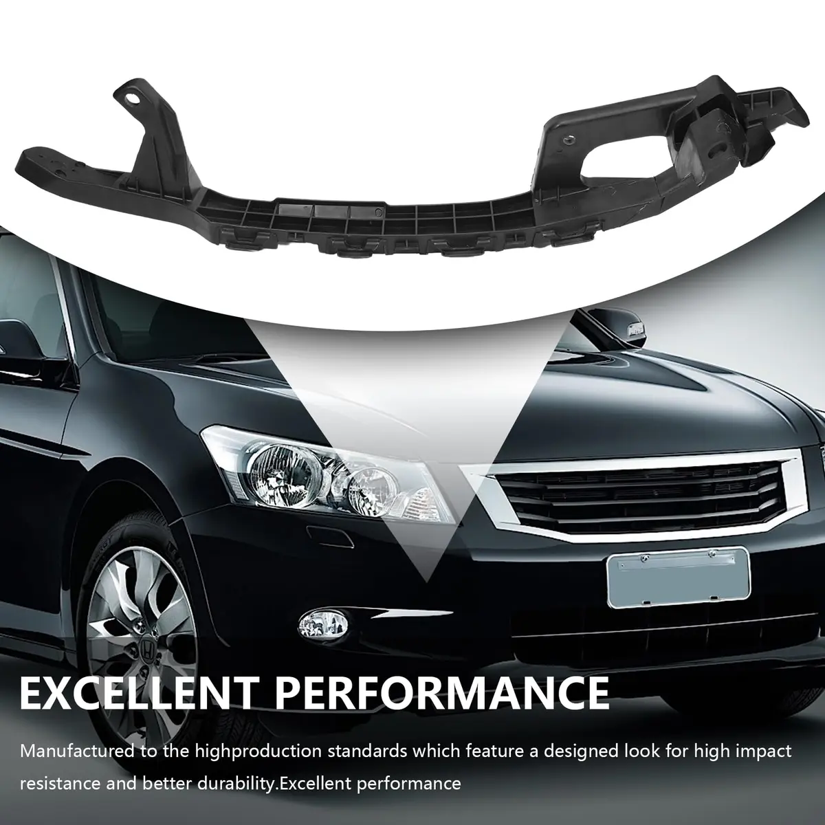 AUROLYNNE 4-Piece Front Headlight and Bumper Bracket Kit for 2008-2012 Honda Accord Sedan | OE Replacement Set - view 5