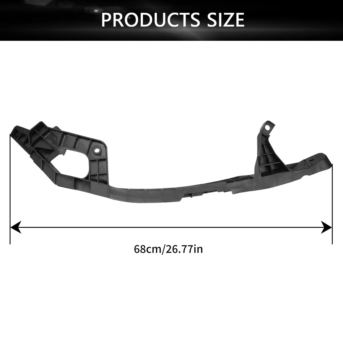 AUROLYNNE 4-Piece Front Headlight and Bumper Bracket Kit for 2008-2012 Honda Accord Sedan | OE Replacement Set - view 2