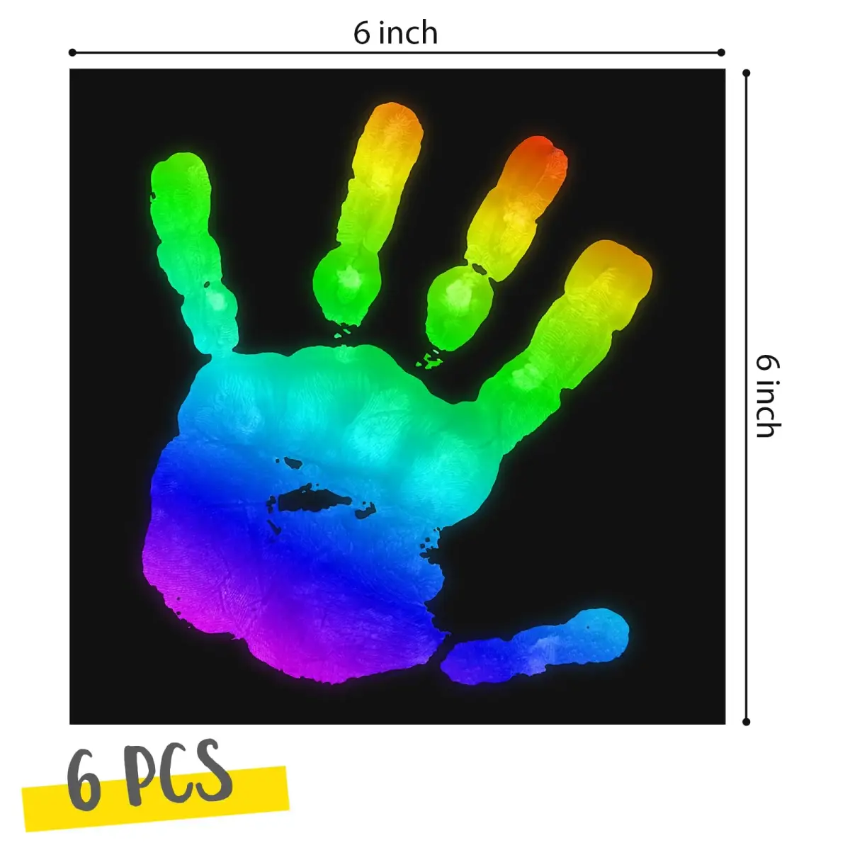 Spakon Heat Sensitive Sheets 25.4 x 25.4 cm (10 x 10 Inch) | 6 Color Changing Sheets for Science Experiments - view 2