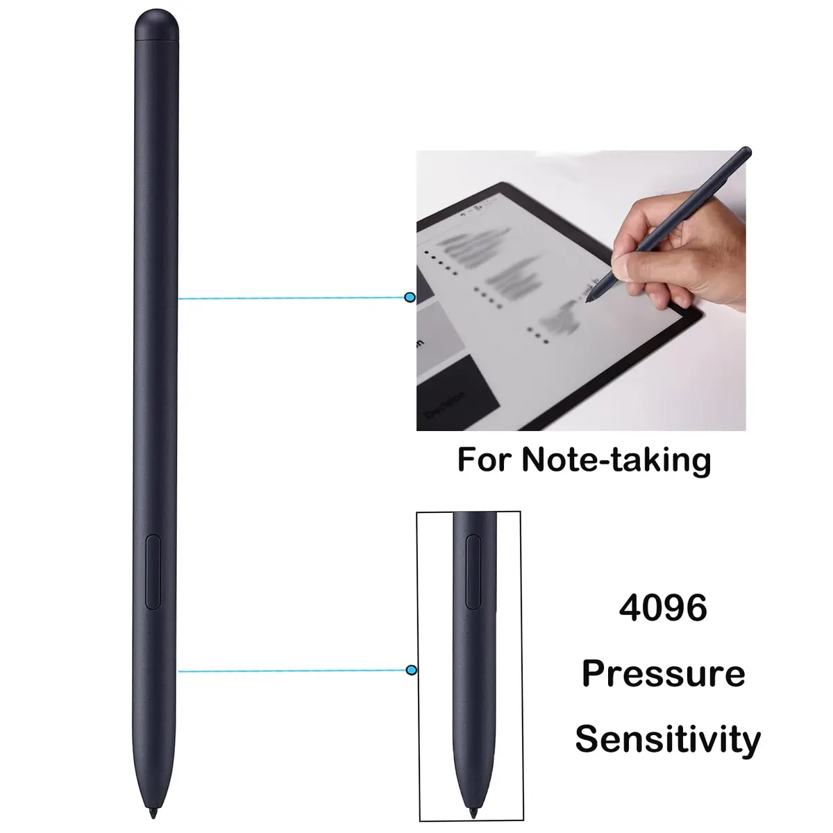 Alovexiong Stylus Pen with Eraser for BOOX Tablets 4096 Pressure Levels | 10.3 inch ePaper - view 3