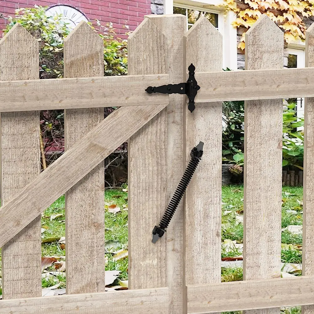 SKYSEN 14 Inch Black Self-Closing Fence Gate Spring | Heavy Duty Automatic Closure - view 7