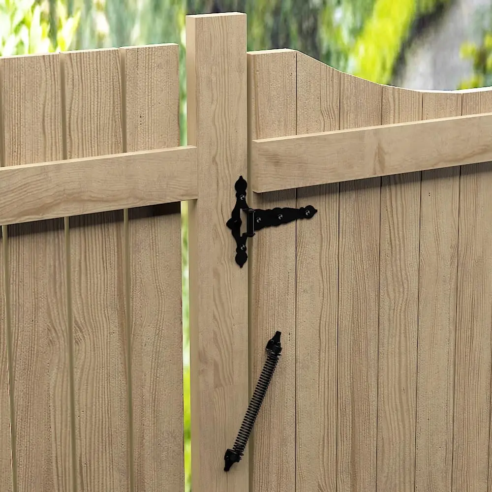 SKYSEN 14 Inch Black Self-Closing Fence Gate Spring | Heavy Duty Automatic Closure - view 8