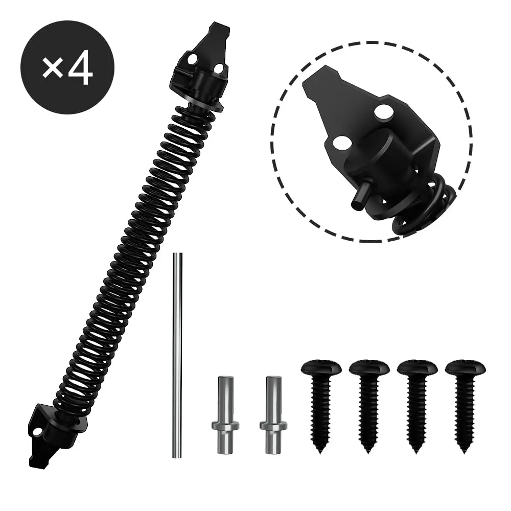 SKYSEN 14 Inch Black Self-Closing Fence Gate Spring | Heavy Duty Automatic Closure - view 2