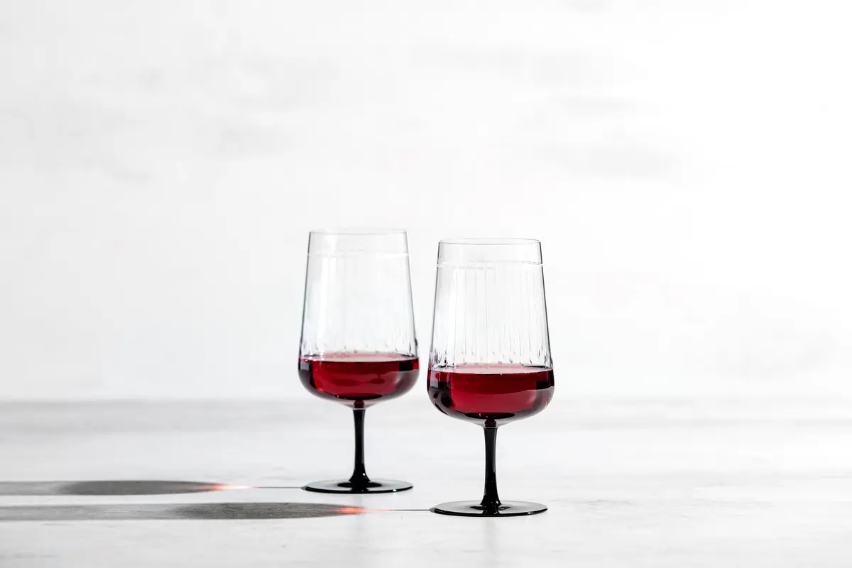 Zwiesel Glas Handmade Glamorous Crystal Glass 16 Ounce Cabrenet Set of 2 | Art Déco Design - view 3