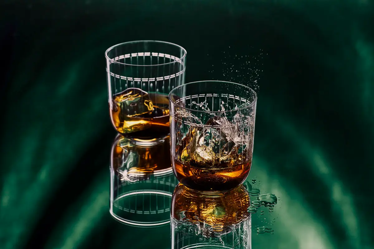 Zwiesel Glas Handmade Glamorous Crystal Glass, 11 Ounce Whiskey (Set of 2), Clear | Art Déco Design for Special Occasions - view 5