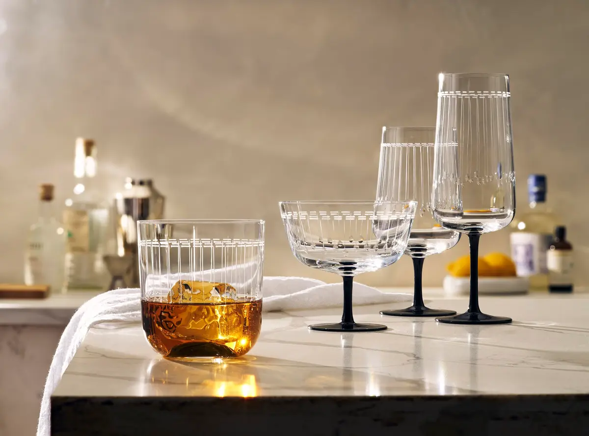 Zwiesel Glas Handmade Glamorous Crystal Glass, 11 Ounce Whiskey (Set of 2), Clear | Art Déco Design for Special Occasions - view 6