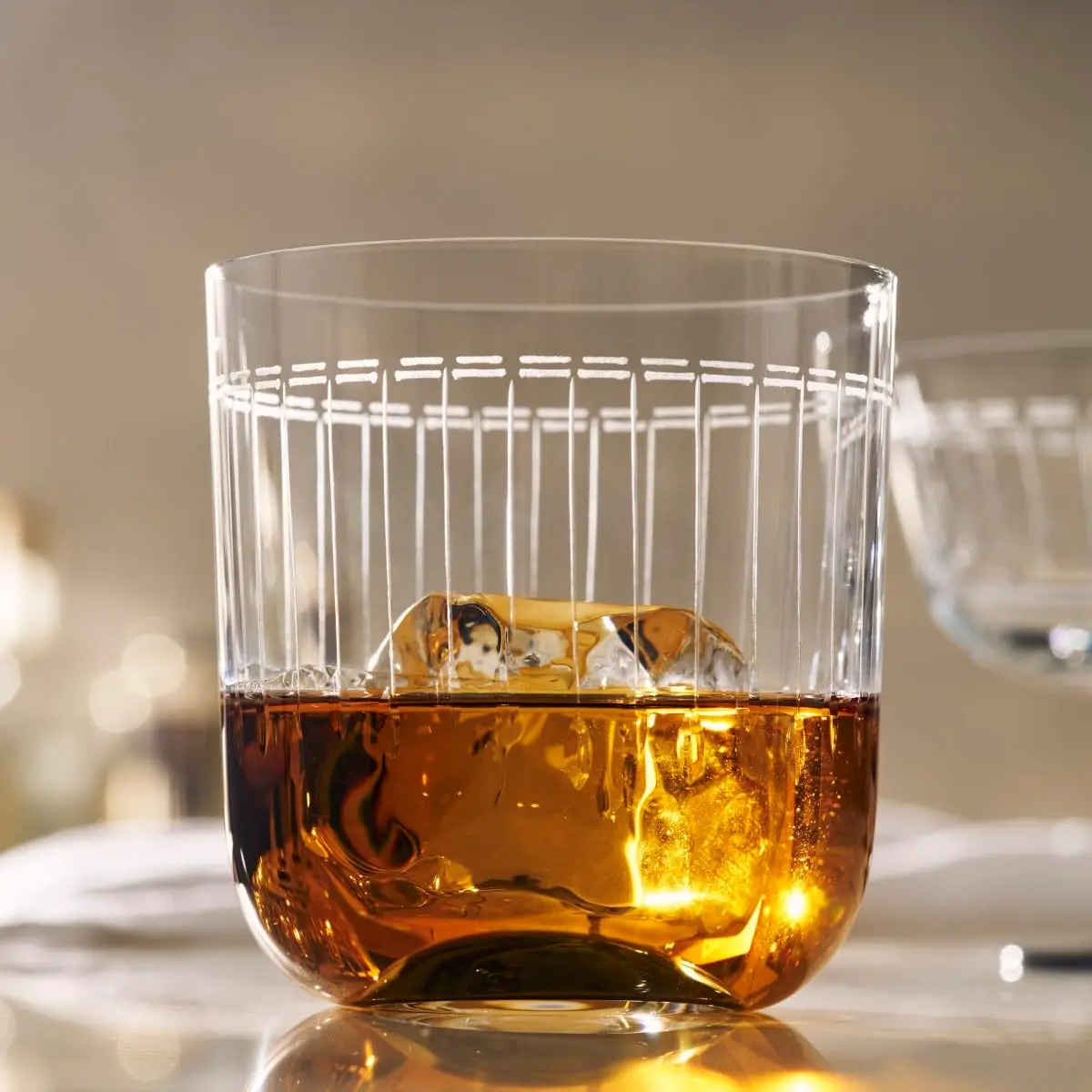 Zwiesel Glas Handmade Glamorous Crystal Glass, 11 Ounce Whiskey (Set of 2), Clear | Art Déco Design for Special Occasions - view 4