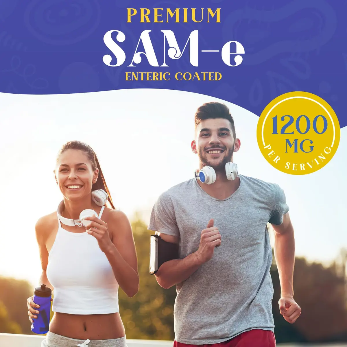 Enerlix SAM-e Supplement with CoQ10 & 5-HTP | 60 Tablets | Enteric Coated for Better Absorption - view 7