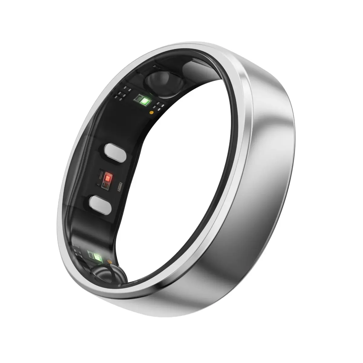 RingConn Gen 2 Smart Ring Titanium Sleep Apnea Monitoring Silver Size 10 | Advanced Health Tracking - main product image