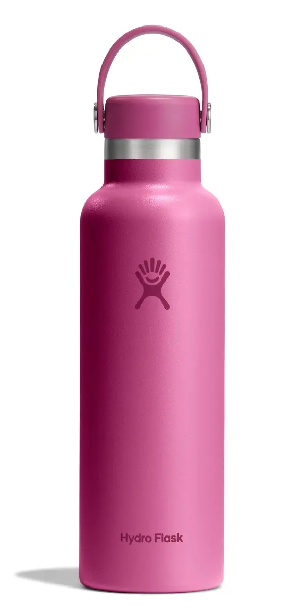 Hydro Flask Standard Mouth 21 oz Water Bottle in Reef Pink - Insulated Stainless Steel, Leakproof - main product image