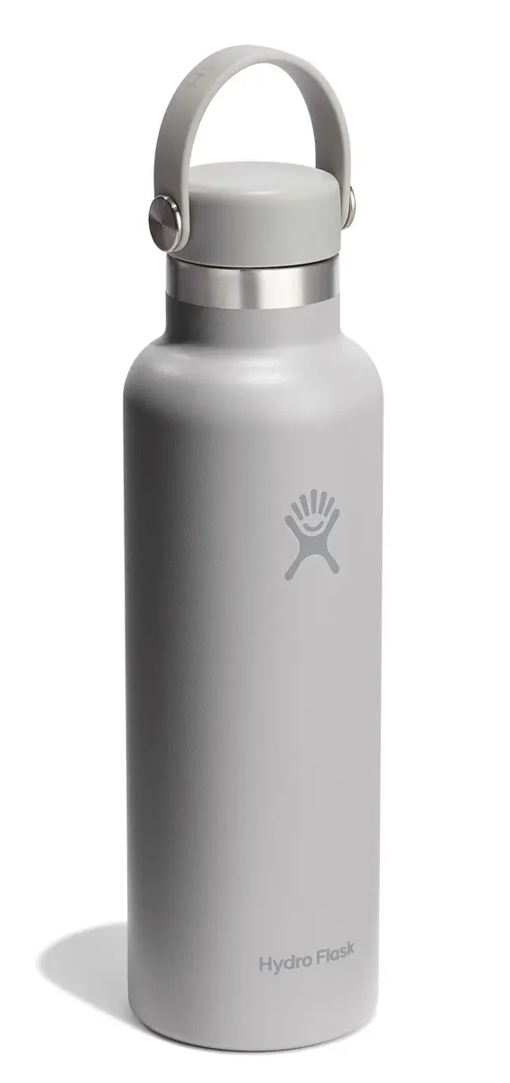 Hydro Flask Water Bottle - Insulated Stainless Steel - Non Spill, Leakproof in 21 Oz Birch Gray | Keeps Drinks Cold 24H & Hot 12H - view 2