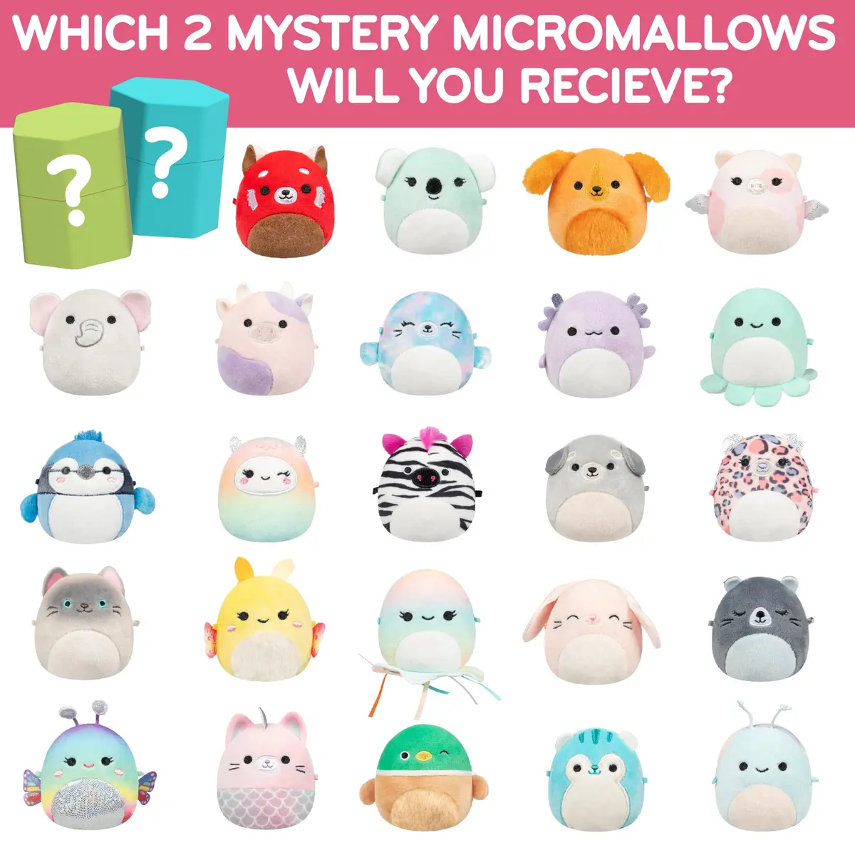 Squishmallows Micromallows Series 1 Mini Mystery Plush 2 Pack | Collectible Soft & Squishy Toys for Kids - view 2
