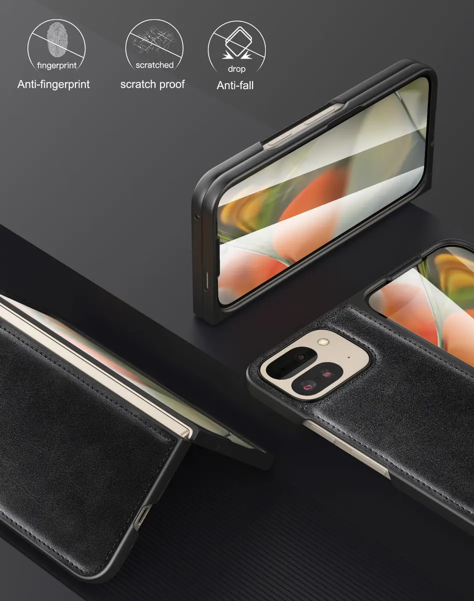 Foluu Cellular Phone Case for Google Pixel 9 Pro Fold 2024 | Slim Leather & Hard PC Shell - view 7
