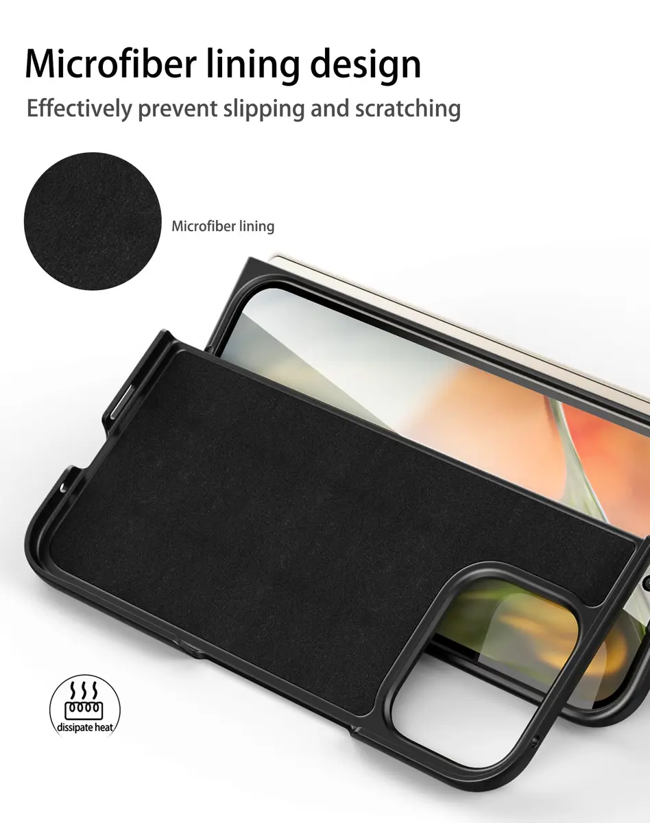 Foluu Cellular Phone Case for Google Pixel 9 Pro Fold 2024 | Slim Leather & Hard PC Shell - view 4