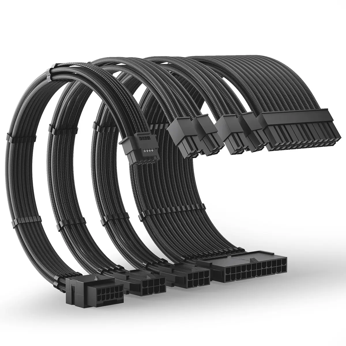 AsiaHorse 12VHPWR PSU Extension Cable Kit for RTX 50/40 Series, 16AWG Pcie 5.0 Cable Extension Kit, 30CM | Heavy-Duty Power Support - main product image