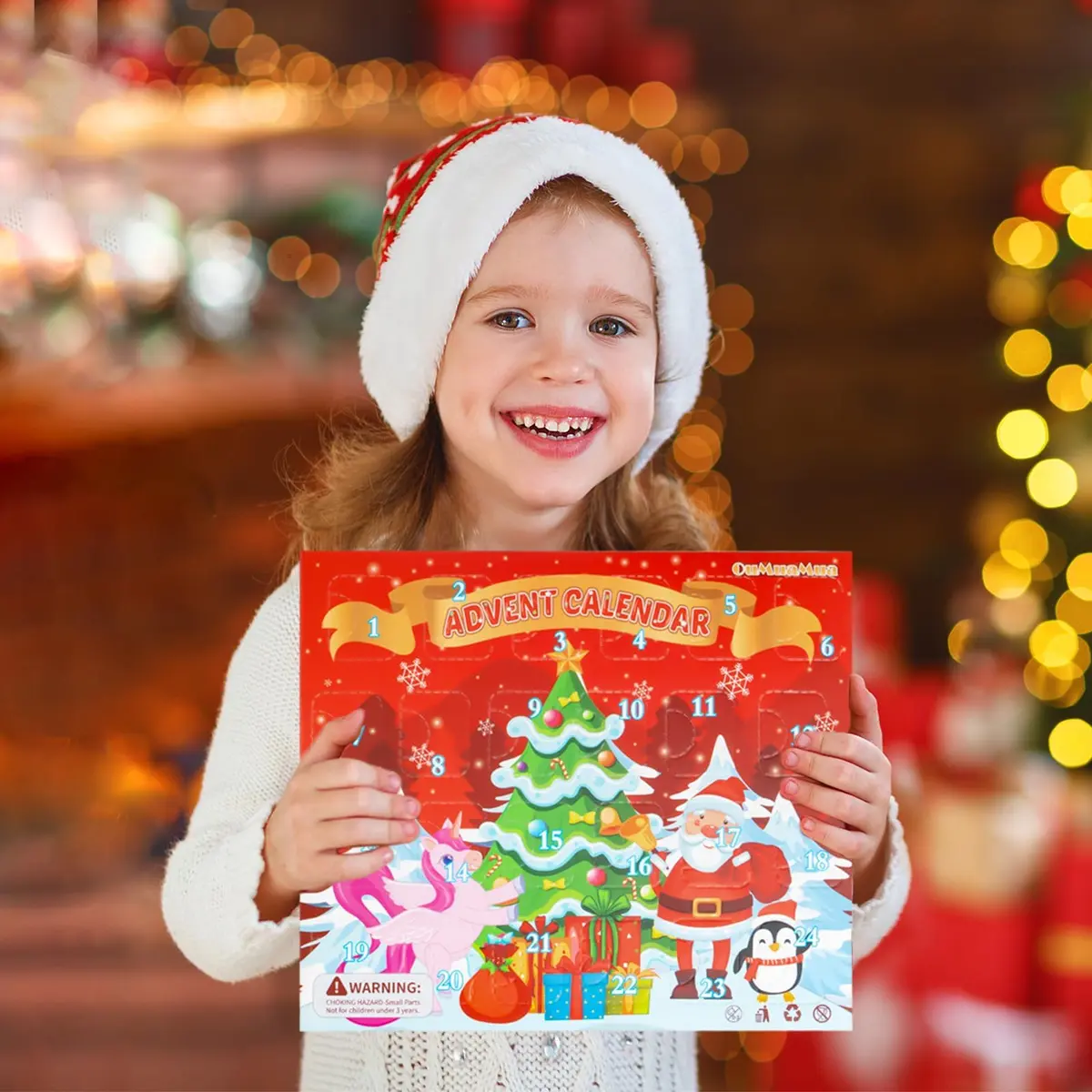 OuMuaMua Christmas Bracelets Advent Calendar 2026 | Kids & Adults Holiday Jewelry - view 2