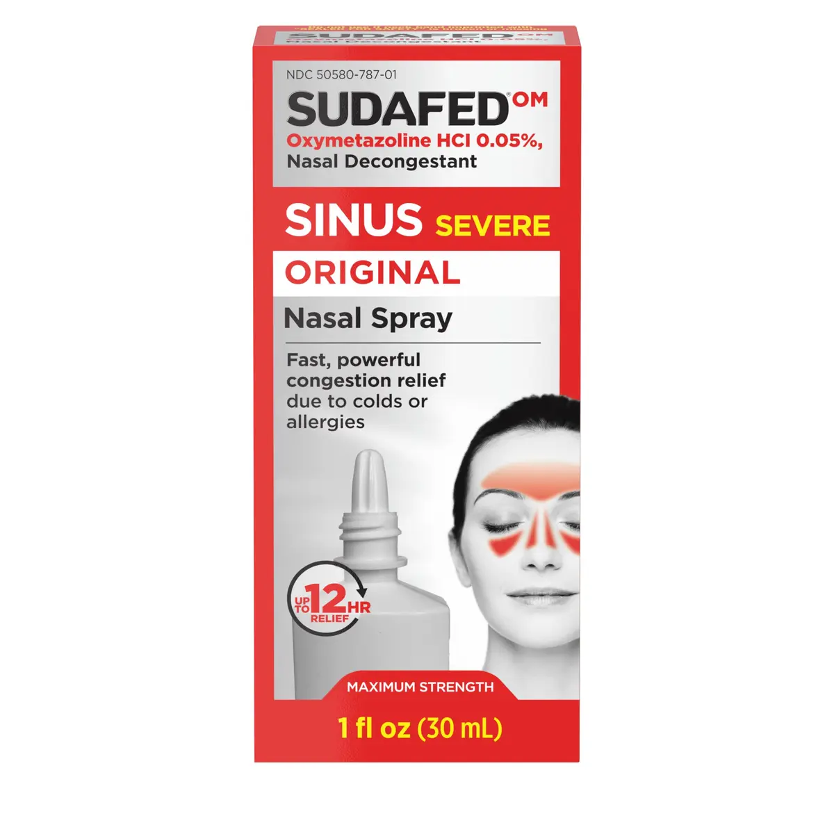 Sudafed Sinus Severe Nasal Spray 1 fl oz | Fast-Acting Sinus Relief for Adults & Kids 6+ - view 8
