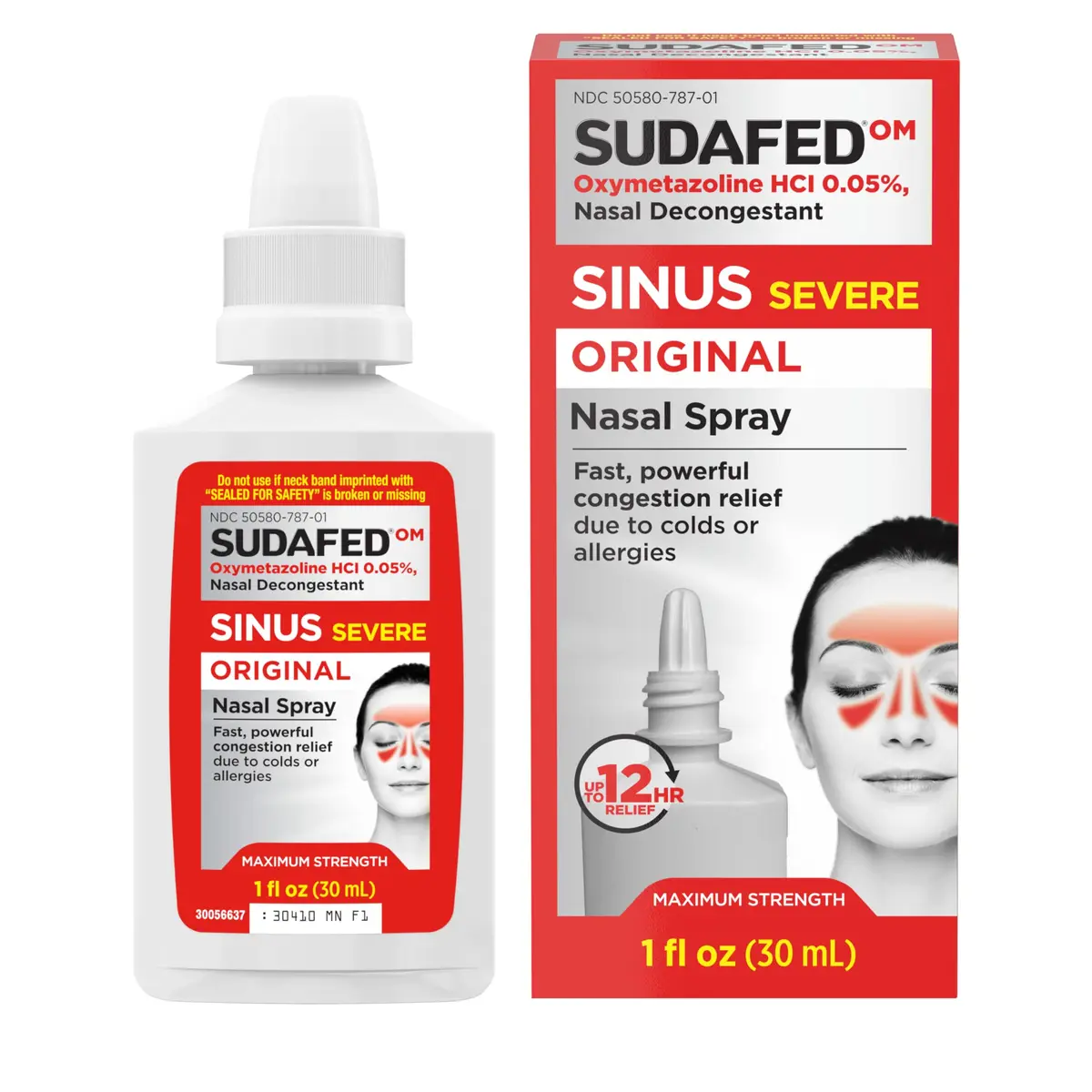 Sudafed Sinus Severe Nasal Spray 1 fl oz | Fast-Acting Sinus Relief for Adults & Kids 6+ - view 2
