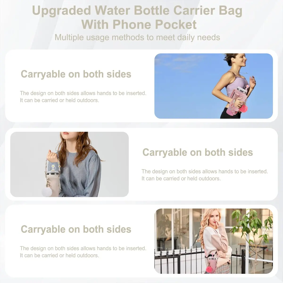3tyto Stanley Cup Accessories Set - Bohemian Style Carrier Bag, Boot, Straw Cover & Charms for 40oz/30oz Tumblers | 6-Piece Value Pack - view 3