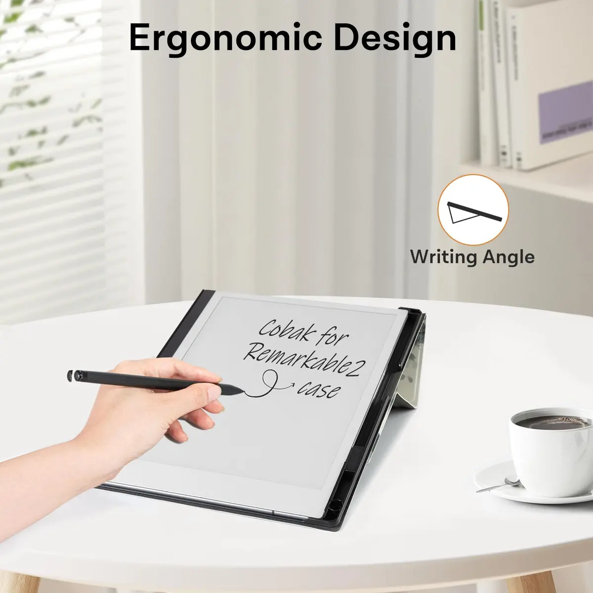 CoBak Case for reMarkable 2 Paper Tablet | Multi-Angle Protective Cover with Pen Holder - view 2