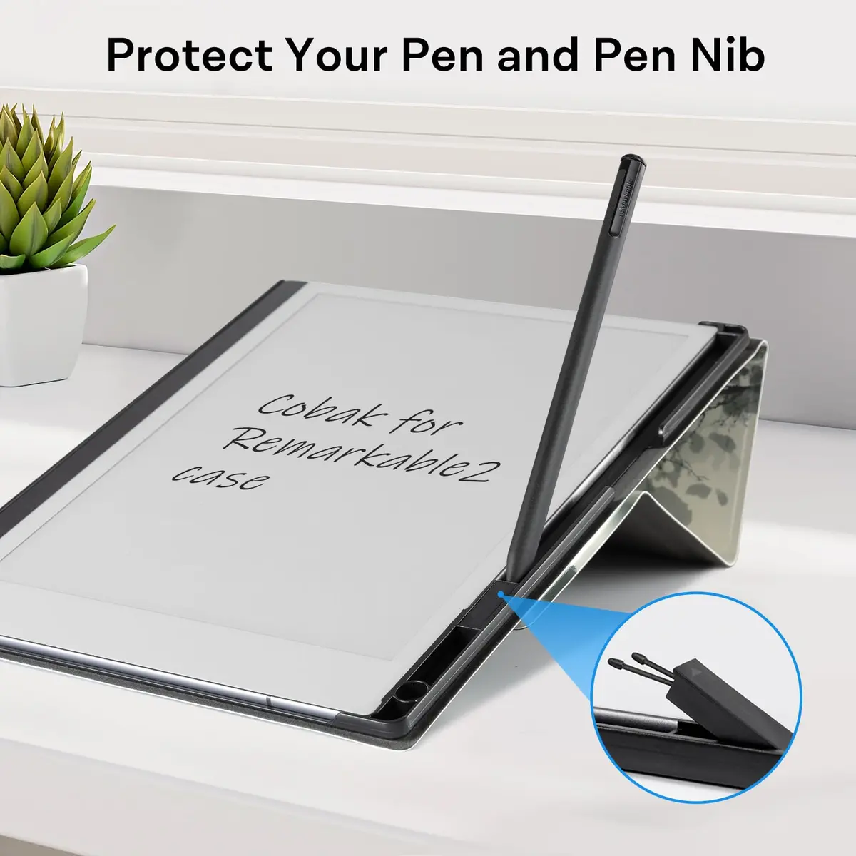 CoBak Case for reMarkable 2 Paper Tablet | Multi-Angle Protective Cover with Pen Holder - view 3