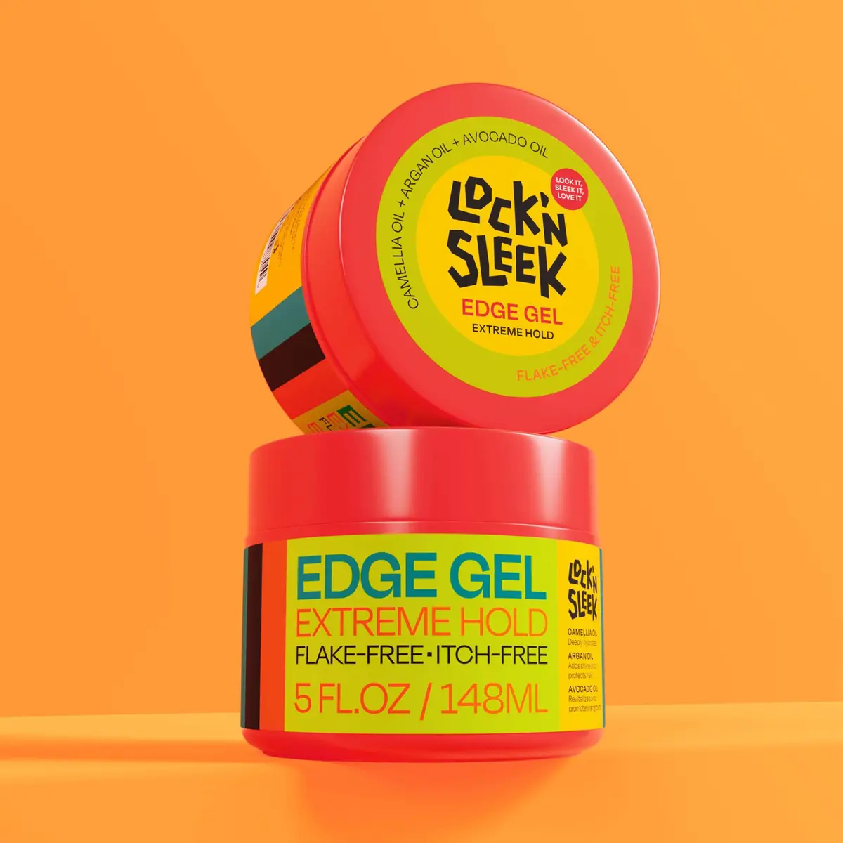 LOCK'N SLEEK Edge Control Gel Extreme Hold No Flake 5oz | Tames Frizz & Edges, All-Day Control - view 7