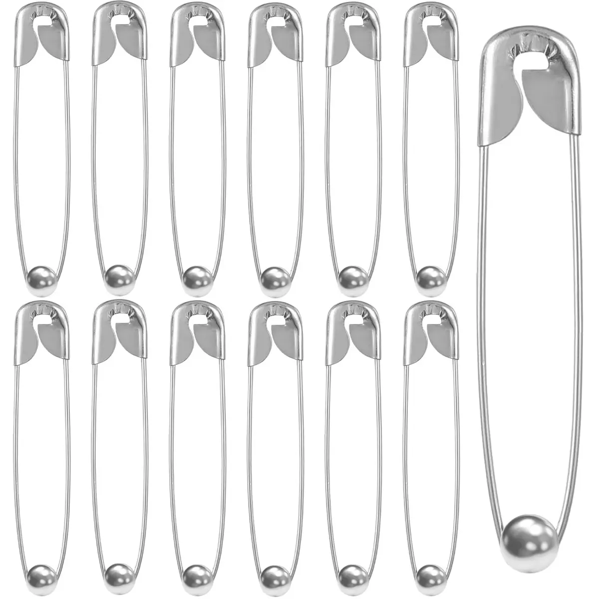 VAMA Fashions Metal Ball Safety Pin Set 4.5cm | Elegant Saree & Hijab Pins for Women - main product image