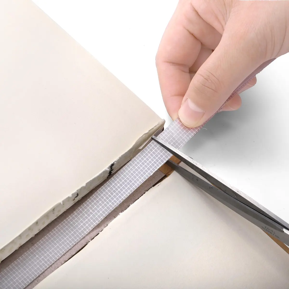 ZEAYEA Office & School Supplies Glue Strips 100 pcs | Mesh Backing for Binding & Repair - view 5