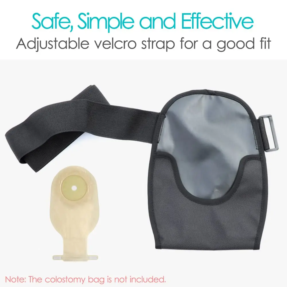 SinaiSea Waterproof Ostomy Bag Cover Belt Adjustable Washable Colostomy Bag Protector (2 Pack) | Leak-proof, Odour Masking & Noise Reduction - view 5