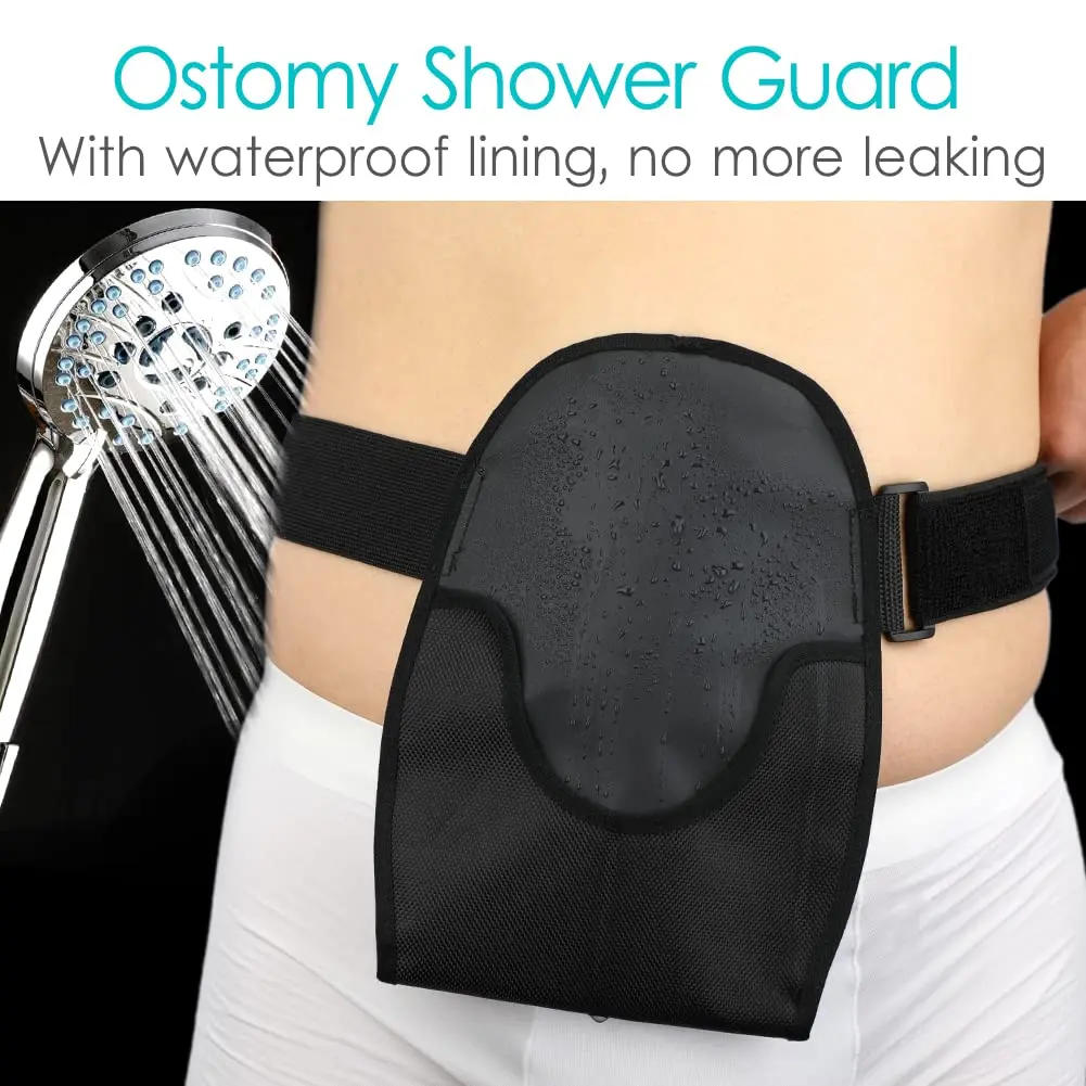 SinaiSea Waterproof Ostomy Bag Cover Belt Adjustable Washable Colostomy Bag Protector (2 Pack) | Leak-proof, Odour Masking & Noise Reduction - view 2