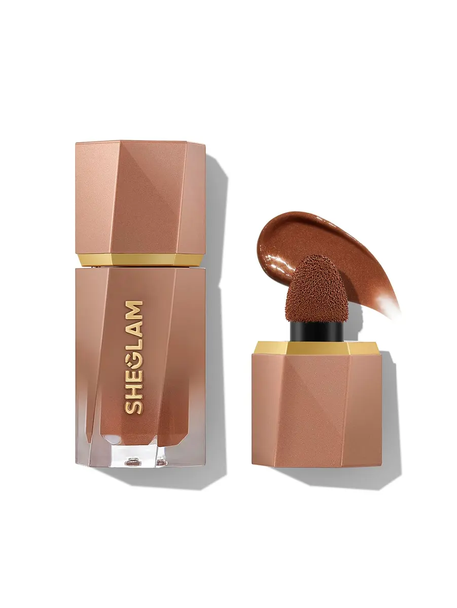 SHEGLAM Sun Beam Shimmer Liquid Bronzer-Earthy Sepia | Natural Matte Finish, Long-Lasting, Cruelty-Free (70-120 chars) - main product image